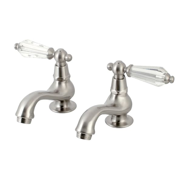 KS1108WLL Basin Tap Faucet W/ Cross Handle, Brushed Nickel